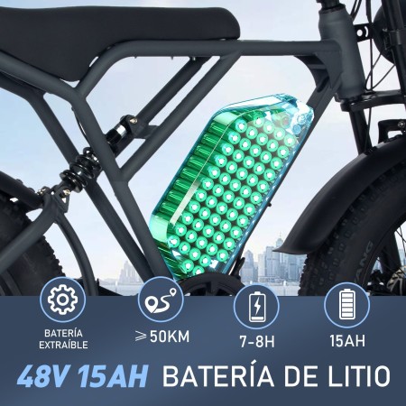 Bicicleta Eléctrica Koolux BK29 250W 48V/15Ah-koolux.com