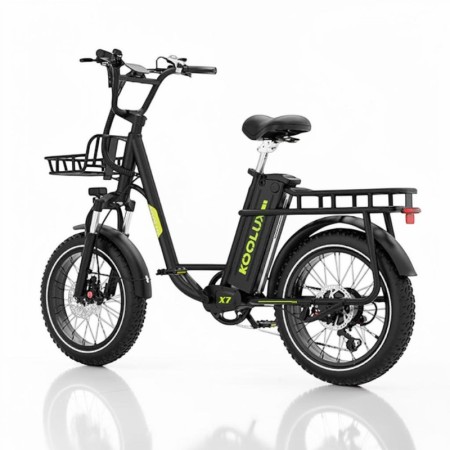 KOOLUX X7 bicicleta eléctrica 250W 48V 25Ah ruedas fat 20” con frenos hidráulicos