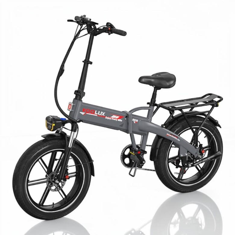 KOOLUX RK10 bicicleta eléctrica 250W 48V 13Ah ruedas FAT 20” con frenos hidráulicos