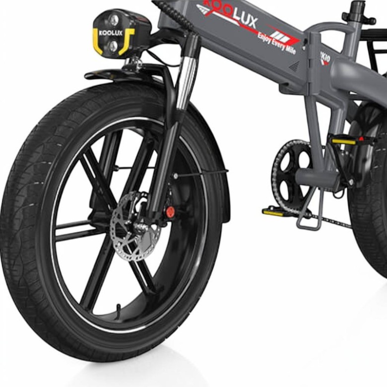 KOOLUX RK10 bicicleta eléctrica 250W 48V 13Ah ruedas FAT 20” con frenos hidráulicos