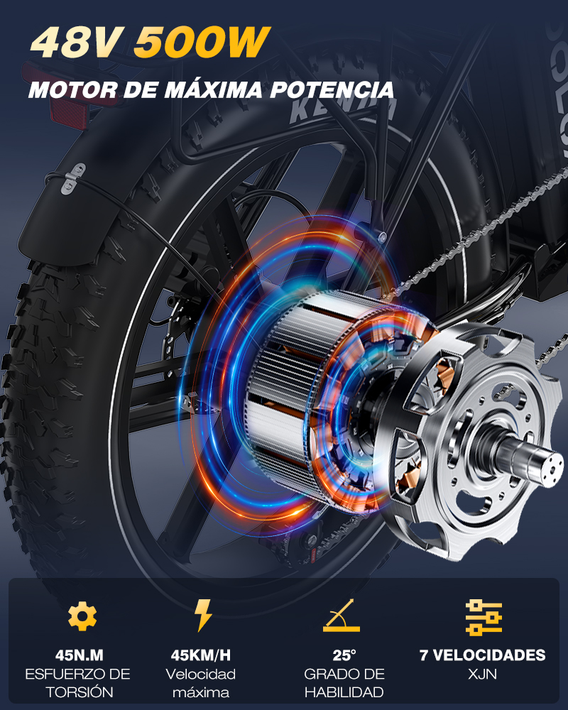 Bicicleta eléctrica KOOLUX X11 250W DOBLE BATERÍA 48V 11,7AH