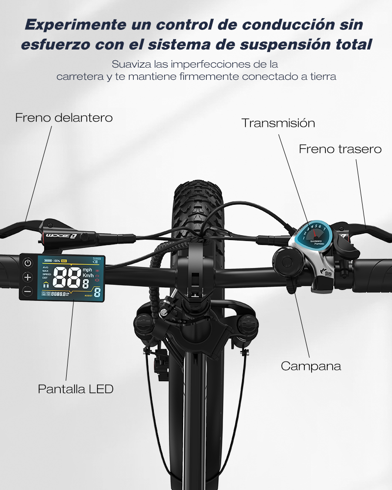 Bicicleta eléctrica KOOLUX X11 250W DOBLE BATERÍA 48V 11,7AH