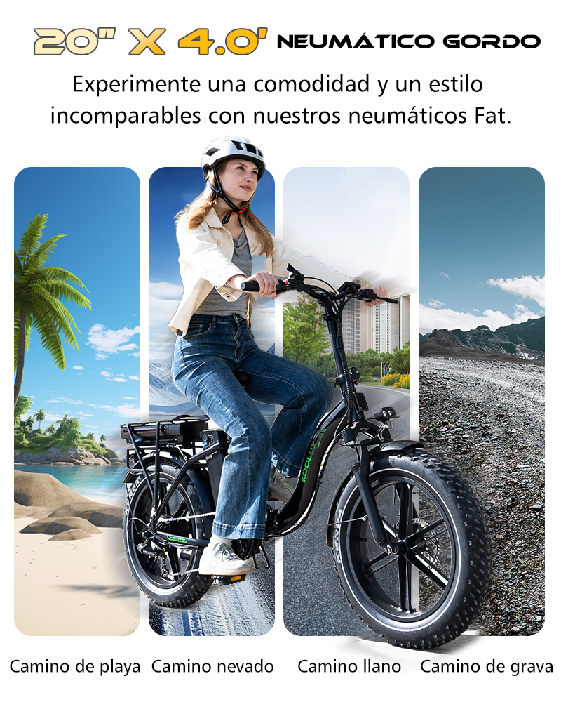 Bicicleta eléctrica KOOLUX BK6S PRO 250W DOBLE BATERÍA 48V 23,4AH