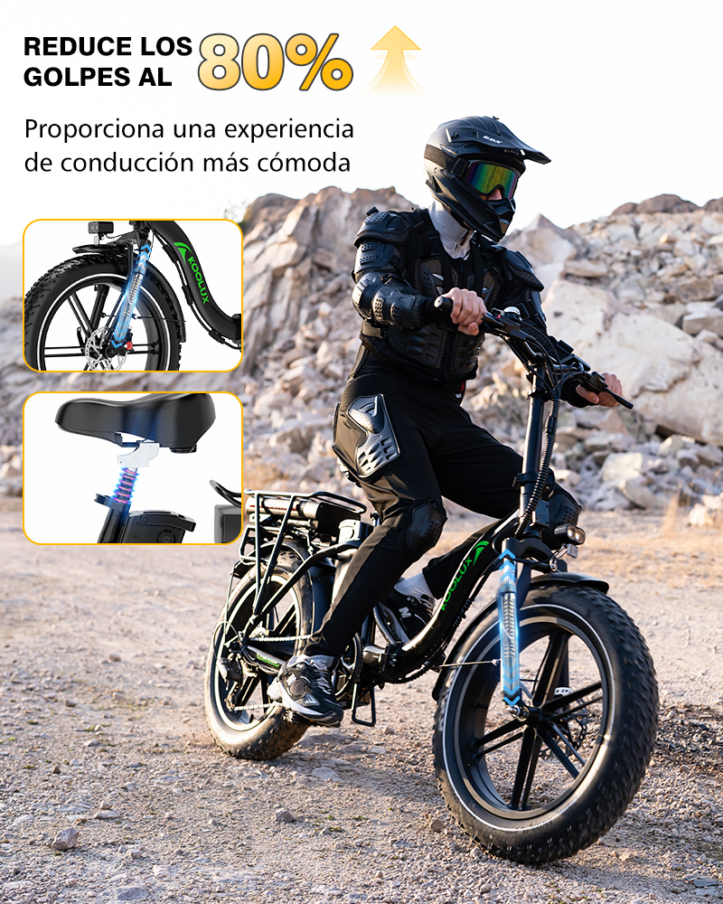 Bicicleta eléctrica KOOLUX BK6S PRO 250W DOBLE BATERÍA 48V 23,4AH