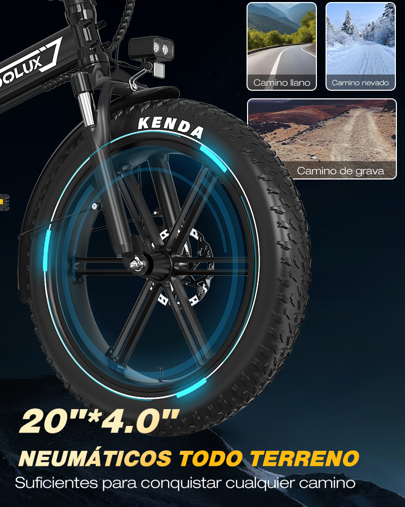 Bicicleta eléctrica KOOLUX X11 250W DOBLE BATERÍA 48V 11,7AH