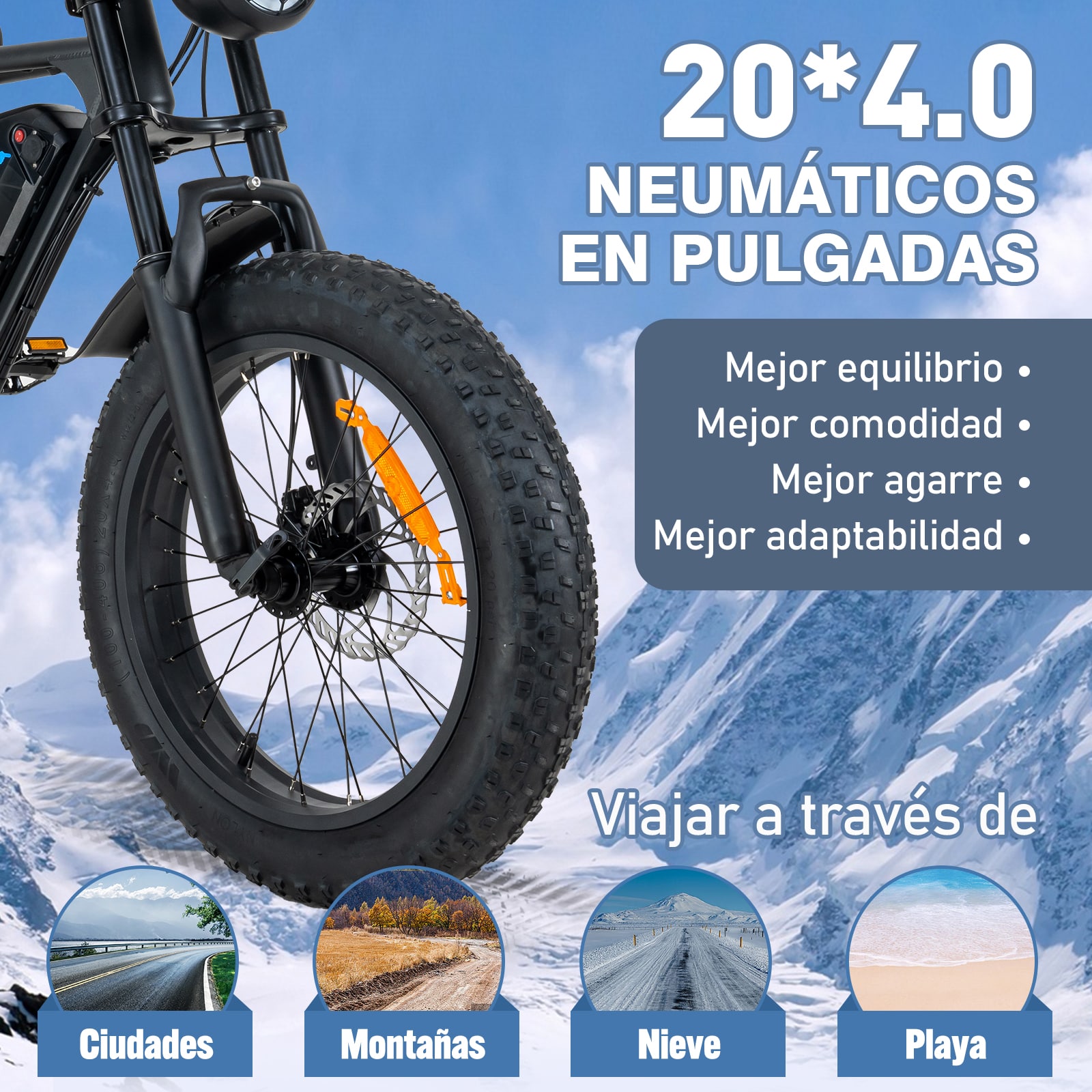 Bicicleta Eléctrica KOOLUX BK29 250W 48V/15Ah 20"