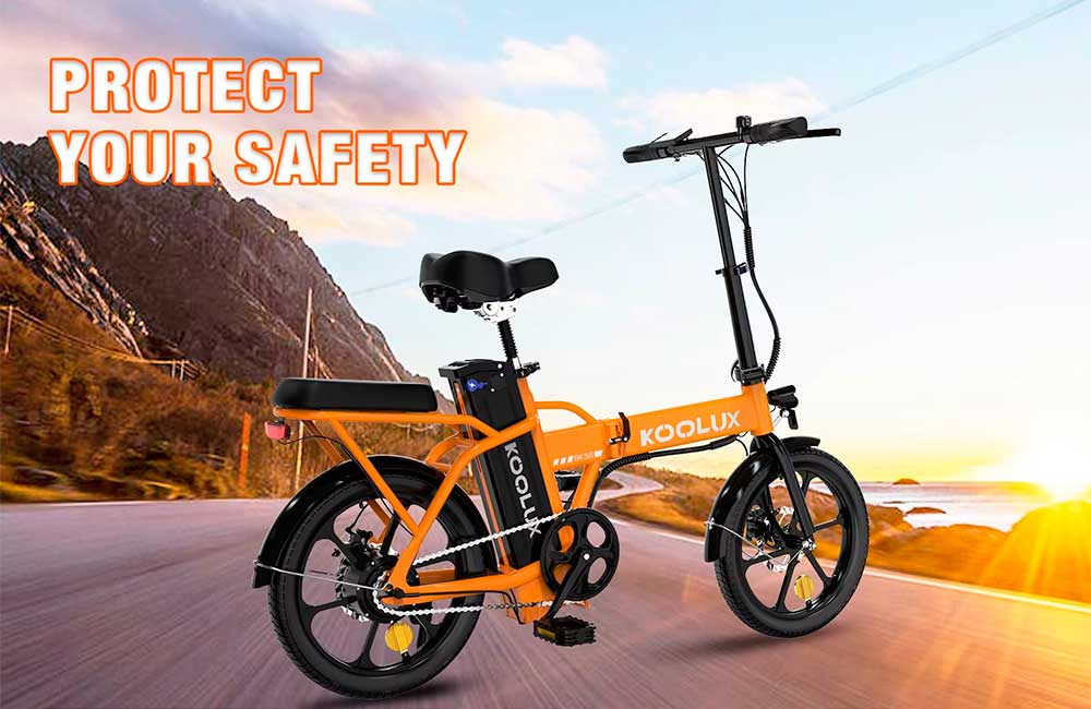 Bicicleta eléctrica plegable KOOLUX BK5S 250W 36V con autonomía hasta 70 km